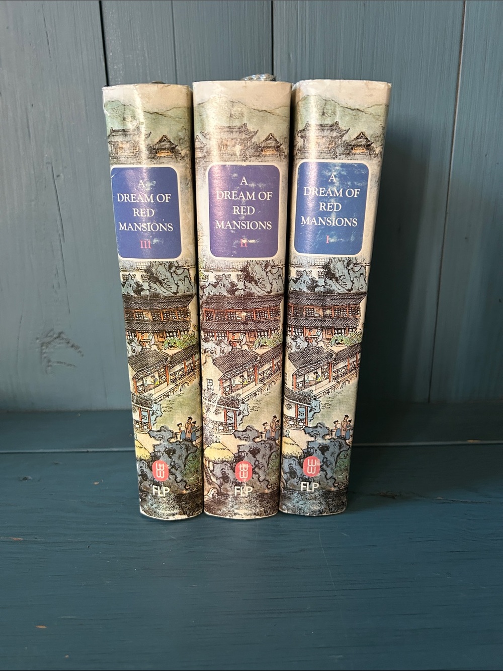A Dream of Red Mansions - Decorative Hardcover Set - Volume I,II & III Blue